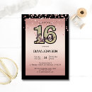 Search for rose sweet 16 invitations Sixteen
