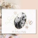 Search for rose gold snowflakes cards Family photo