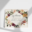Search for white flowers welcome wedding signs Happily ever after