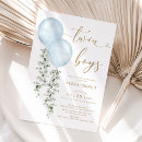 Search for twin baby boy shower invitations Modern