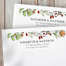 Search for red wedding return address labels Greenery