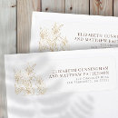 Search for gold return address labels weddings Botanical