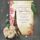 Search for eiffel tower quinceanera invitations Vintage