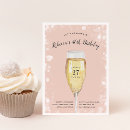 Search for champagne 40th birthday invitations Chic