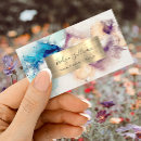 Search for blue and gold business cards Watercolor