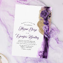 Search for purple and rose gold wedding invitations Couple