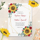 Search for sunflower and red rose wedding invitations Floral
