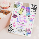 Search for space cowgirl party invitations Disco rodeo party