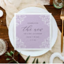 Search for lavender wedding napkins Classic