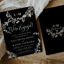 Search for monogram engagement party invitations Modern
