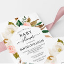 Search for magnolia baby shower invitations Greenery
