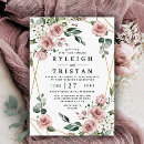 Search for dark green and gold wedding invitations Rustic modern summer garden