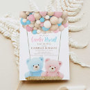 Search for teddy bear gender reveal invitations He or she