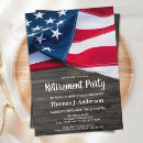Search for office retirement party invitations Military
