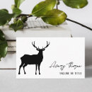 Search for deer business cards Black