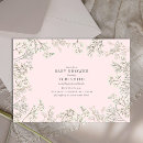 Search for babys breath baby shower invitations Botanical