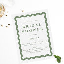 Search for sage green bridal shower invitations Stylish