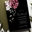 Search for black and burgundy invitations Calligraphy