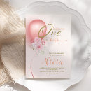 Search for miss onederful Pink balloon