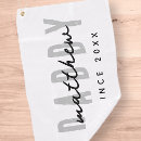 Search for fun golf towels Black and white