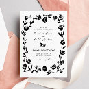 Search for flower border wedding invitations Hand drawn