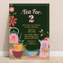 Search for tea for two birthday invitations Whimsical