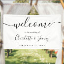 Search for reception wedding banners Black and white