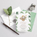 Search for sloth baby shower invitations Boho
