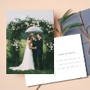 Search for wedding postcards Photo thank you