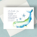 Search for starfish birthday invitations Whale
