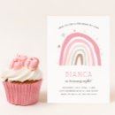 Search for rainbow birthday invitations Pink