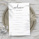 Search for bridal shower advice cards Bride and groom