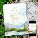 Search for mountain destination wedding invitations Forest