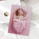 Search for hello birth announcement cards Simple