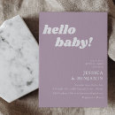 Search for lilac baby shower invitations Minimalist