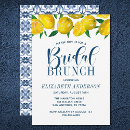 Search for lemon bridal brunch invitations Watercolor
