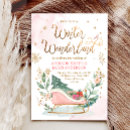 Search for sleigh invitations Pink and gold