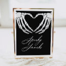 Search for black and white halloween posters Skeleton hands