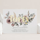 Search for boho 40th birthday invitations Pampas grass