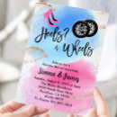 Search for wheels or heels gender reveal invitations He or she
