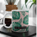 Search for tropical leaves pattern mugs Watercolor greenery