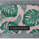 Search for green leaves bath mats Tropical pattern