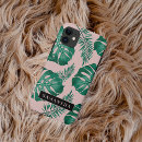 Search for palm leaves iphone cases Tropical pattern