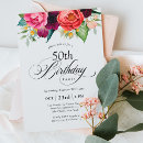 Search for elegant 50th birthday invitations Adult birthday party
