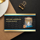 Search for paint brush business cards Blue