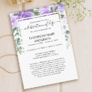 Search for purple celebration life invitations Memorial service