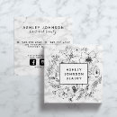 Search for white marble business cards Feminine