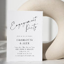 Search for minimalist engagement party invitations Chic