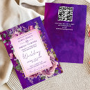 Search for purple rose wedding invitations Violet