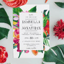 Search for hibiscus wedding invitations tropical